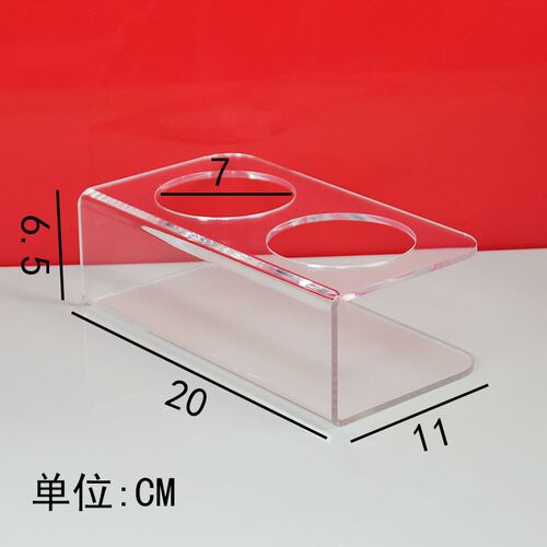 透明压克力展示架水杯饮料矿泉水商用酒店收纳层架置物架陈列架吧
