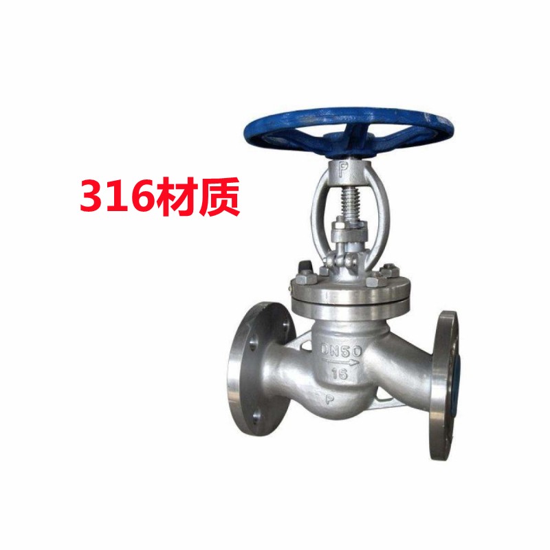 304 316不锈钢法兰手动节流阀J41W-16P 蒸汽耐腐蚀截止阀DN15-200