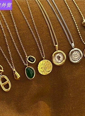 Retro Necklace female Clavicle chain temperament Simplicity