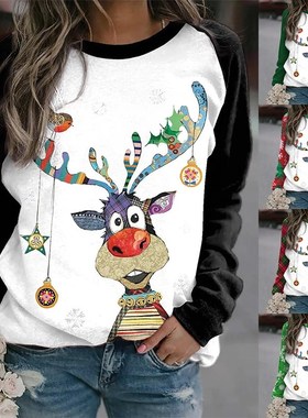 Christmas Sweater Ugly Xmas men Women Sweaters Elk shirt