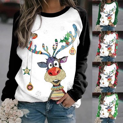 Christmas Sweater Ugly Xmas men Women Sweaters Elk shirt
