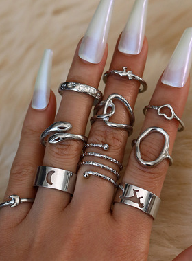 European and American fashion cartoon ring girl热销戒指饰品