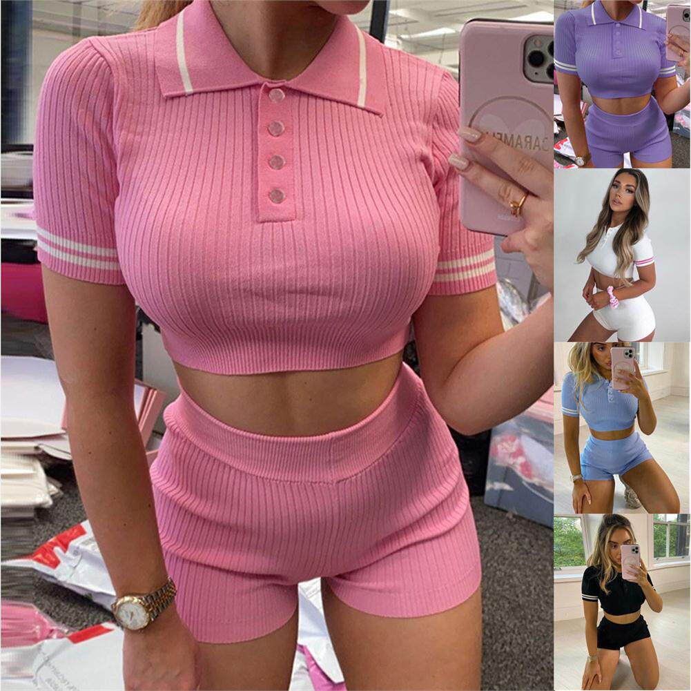 2021欧美新款女短袖半身