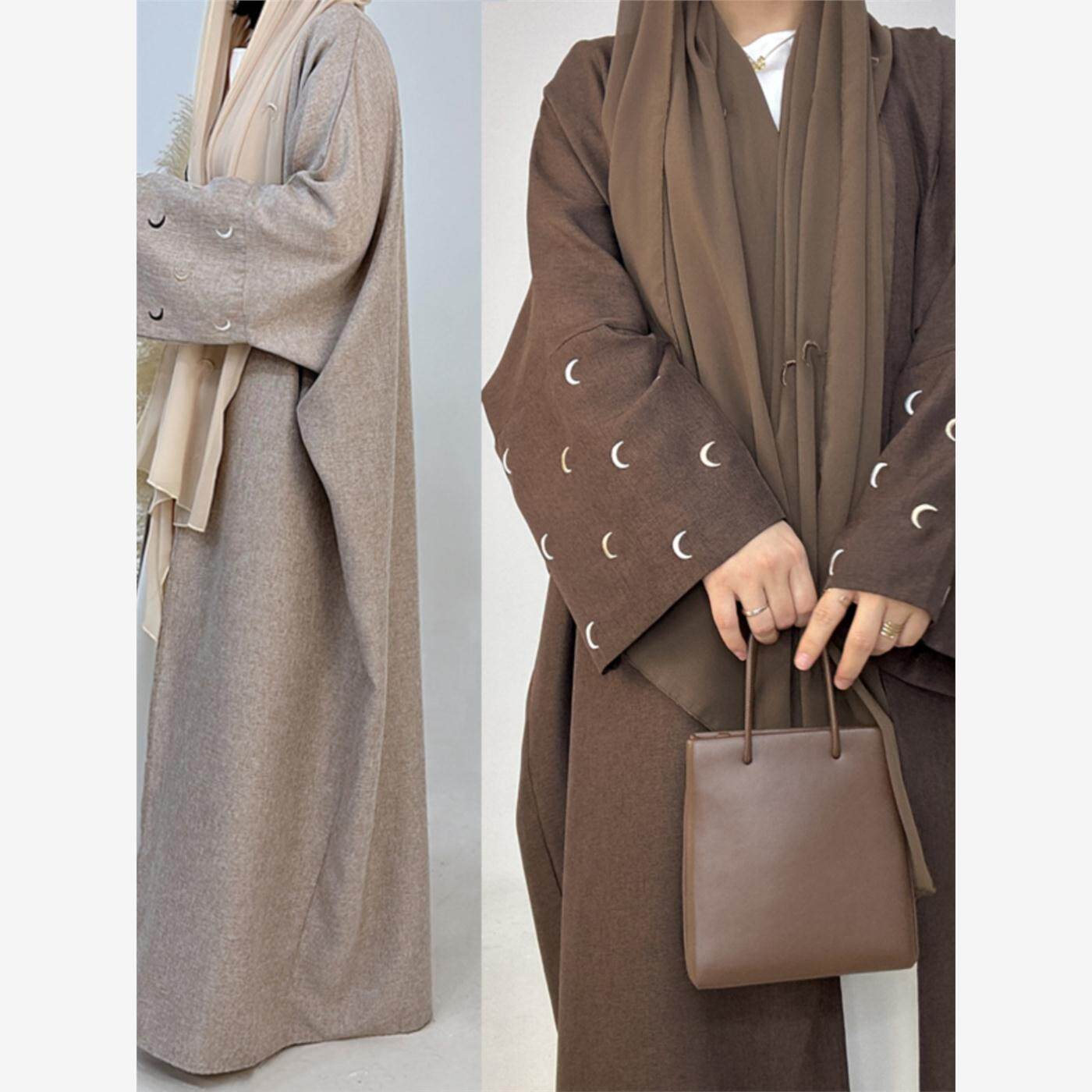Dubai Arab Women Open Caftan旅游长袍开衫