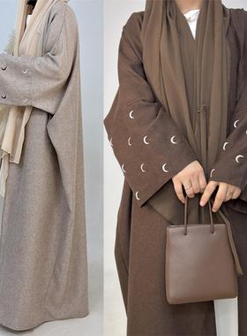 Dubai Arab Women Open Caftan阿拉伯中东迪拜旅游长袍开衫