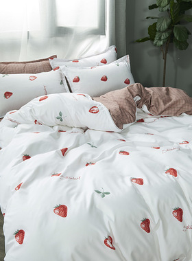 All-cotton dormitory bed sheets with four-piece 四件套