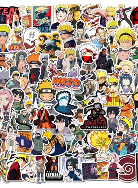 50pcs Cartoon Naruto Stickers Cool Naruto Waproof Sticker Lu