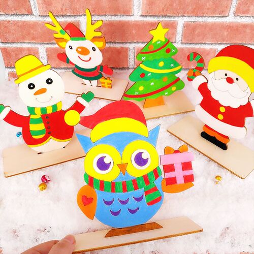 Handicrafts Christmas 3D Wood Painting Craft Decorate Kit Ch