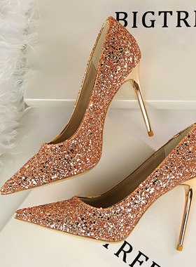women High heels sandals plus big size wedding shoes凉鞋女