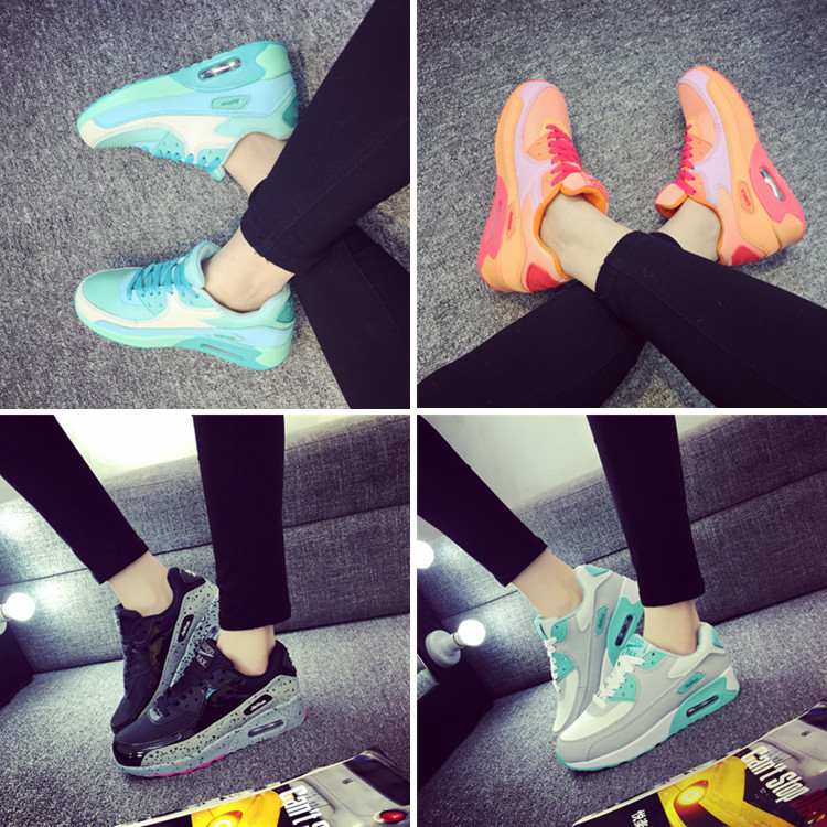 Spring Korean heavy-bottomed shoes cushion sneakers female Korean student shoes running shoes slope with the influx of casual shoes