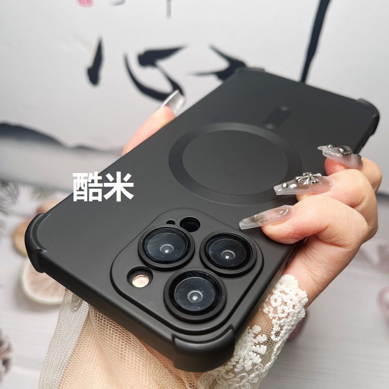 苹果全系磁吸全包镜头膜气囊软壳