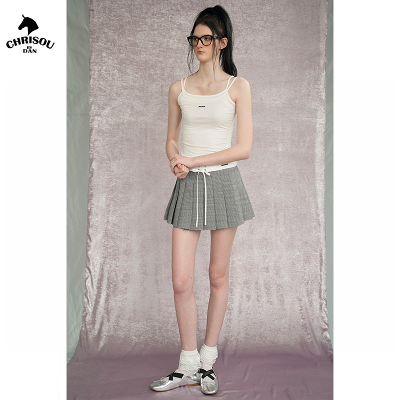 chrisoubydan时尚百褶裙女