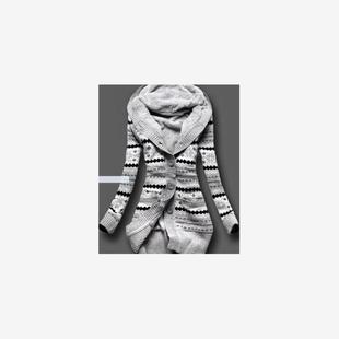 2016 New Winter Women Knitted thick loose Cardigan Sweater女