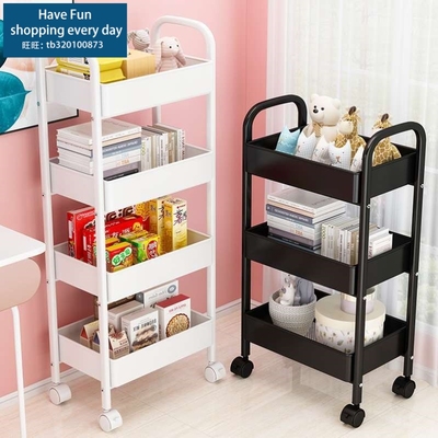 "Trolley rack floor bookshelf kitchen mobile storage ra