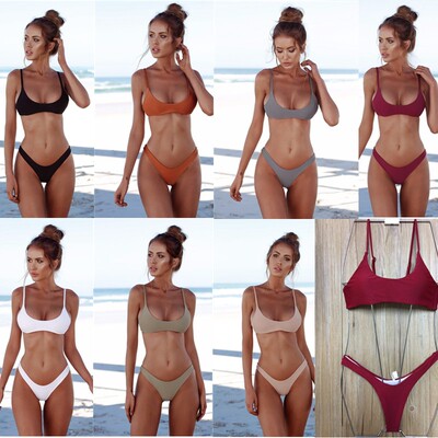 Women Sexy Bikini Lady T-back swimwear girl Tankini