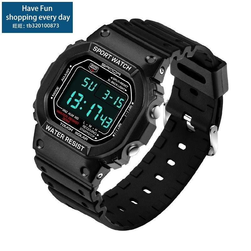 Men's SANDA LED Digital Watch Men 2019 Sport Wrist watch