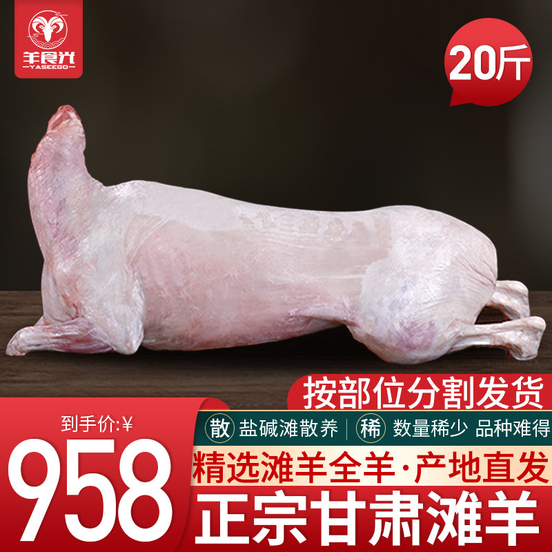正宗甘肃滩羊全羊20斤新鲜现杀