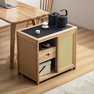 Mới Phong Cách Trung Hoa Tro Gỗ Di Động Tủ Trà Ấm Siêu Tốc Tích Hợp Hộ Gia Đình Gỗ Chắc Chắn Thanh Trà Máy Bàn Trà Phòng Khách Tủ bàn ghế uống trà