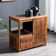 Cánh Gà Tủ Trà Gỗ Có Giá Để Đồ Phòng Khách Hộ Gia Đình Ấm Siêu Tốc Tích Hợp Bàn Trà Bên Bàn Gỗ Chắc Chắn Bàn Trà Nhỏ bàn trà mặt đá