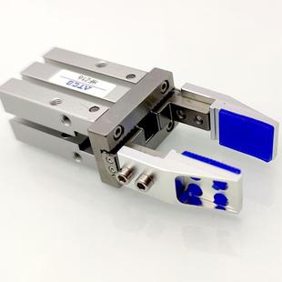 MHZ2手指气缸平行夹爪治具夹头HFZ10 25D支架加宽内撑机械