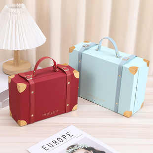 手提箱包盒婚庆结婚回礼喜糖盒复古轻奢伴手礼盒节日礼品礼物盒大