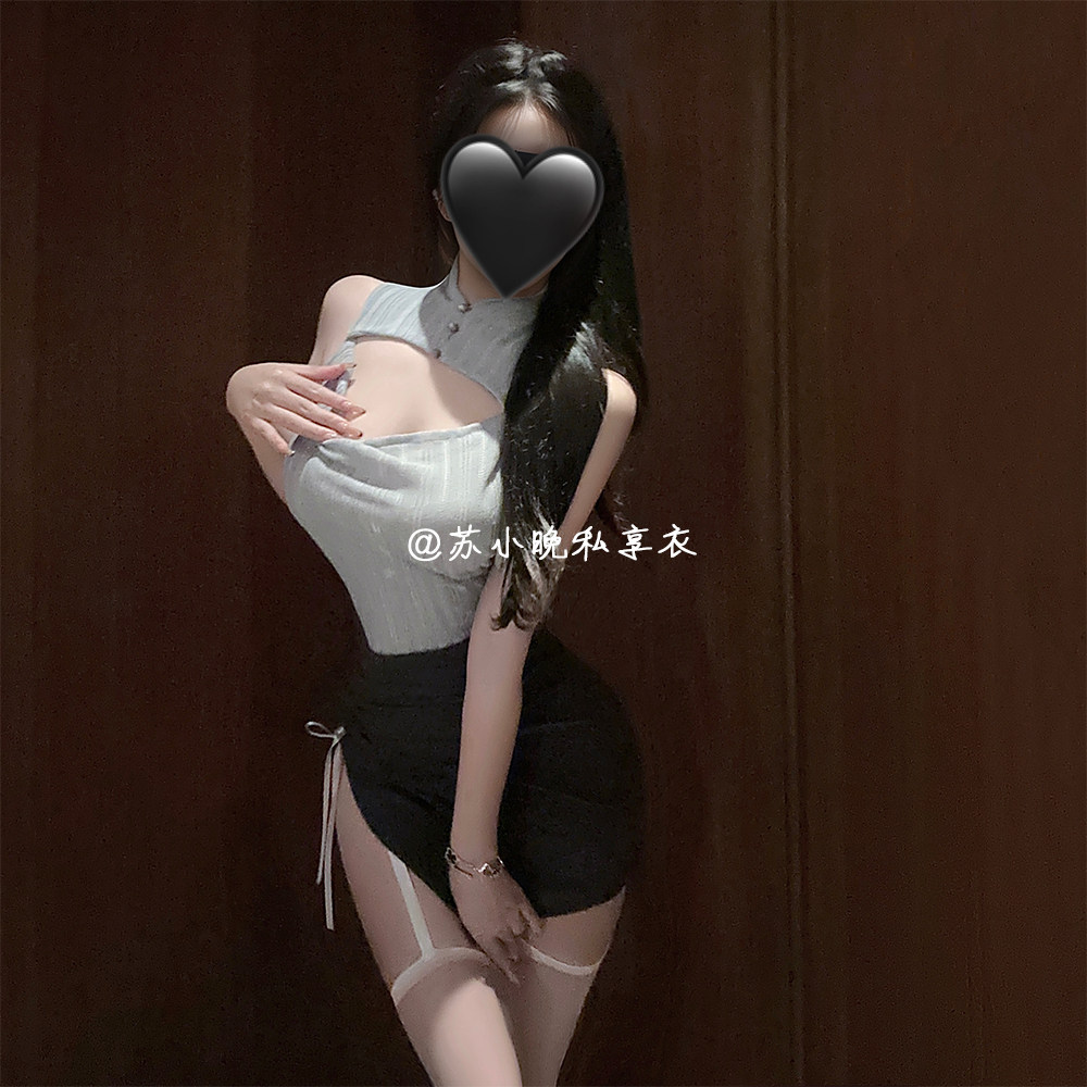 苏小晚 情趣内衣性感针织秘书包臀裙制服角色扮演纯欲诱惑床上女