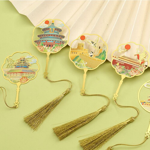 北京名胜金属书签故宫文创小礼品