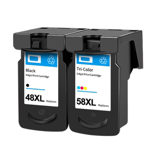 适用佳能E478墨盒可加墨PG-48黑色CL58彩色E408喷墨打印机E418 E468 E3480 E4580 E488 E4280墨水盒canon478r