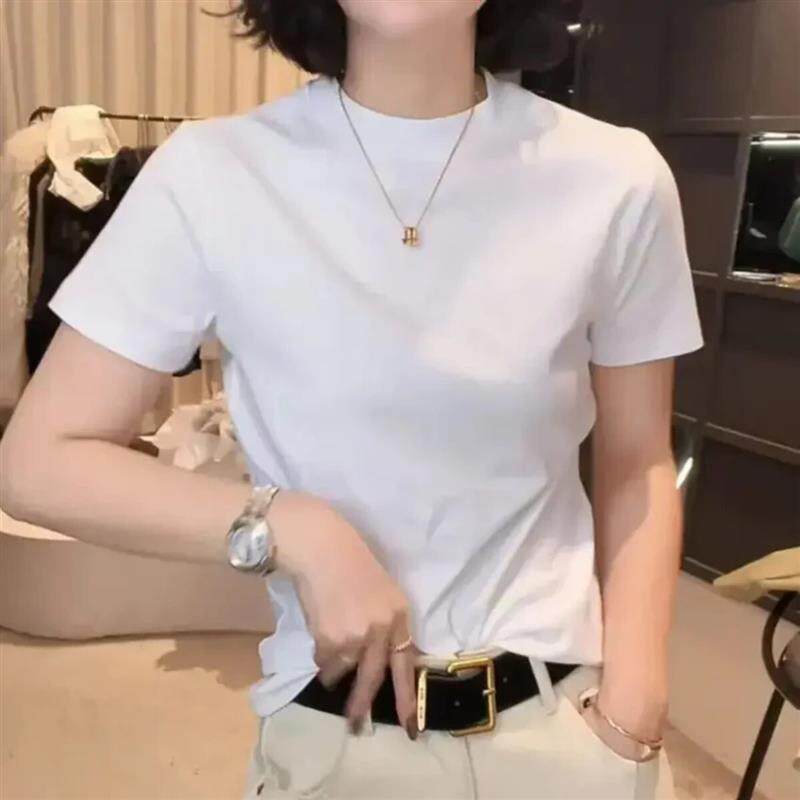 睿雅品质甄选春夏新款韩版短袖T恤打底衫时尚百搭面料柔软舒适亲