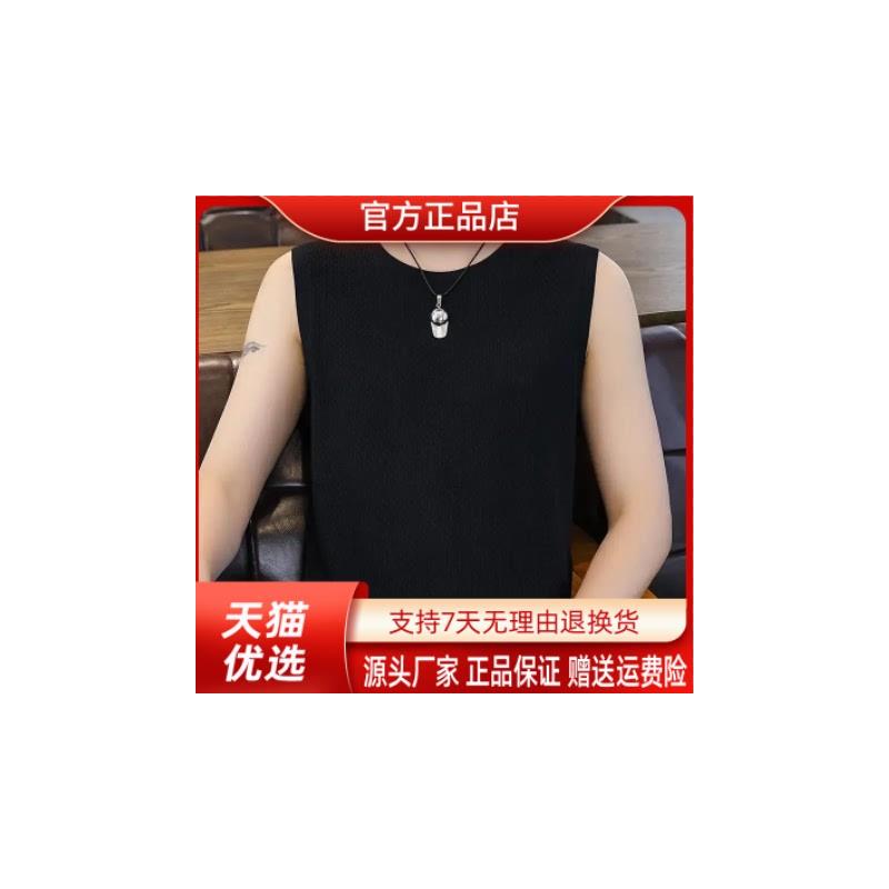 师凯服饰Amphelisia夏冰丝男士背心潮流速干运动健身坎肩无袖T恤