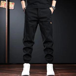 同慧轻奢男装g潮牌痞帅工装裤子男秋冬新款宽松大尺码束脚运动休