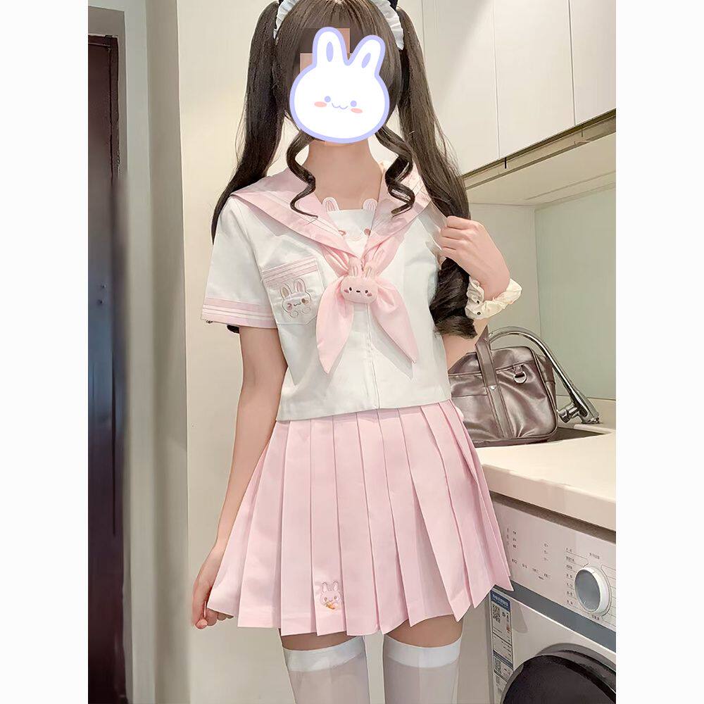 甜嗑正版原创欧咪兔jk制服幼稚园软妹学院可爱日系甜磕水手服套装