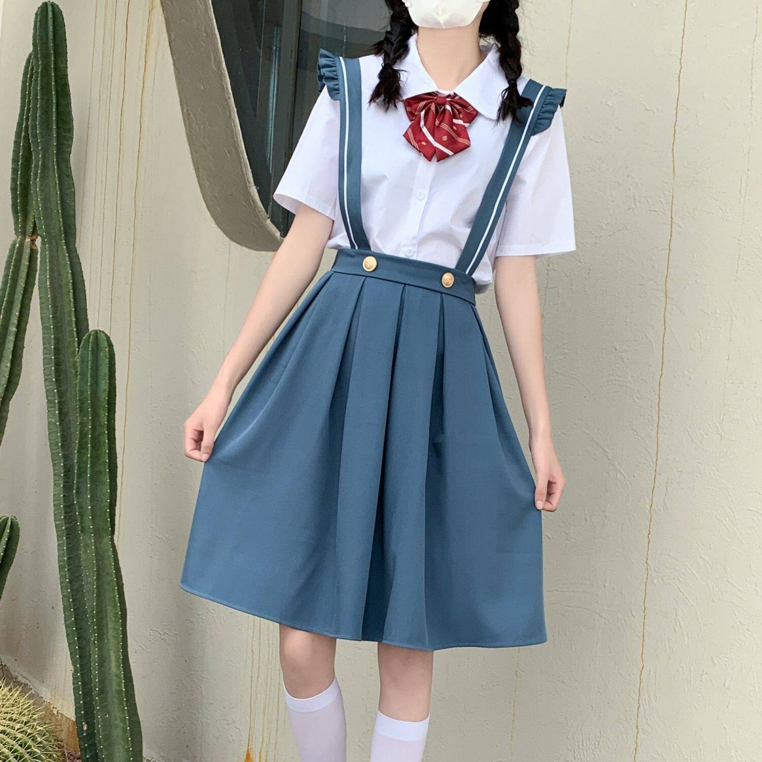 【1432人收藏】夏季15少女百褶裙子女大童夏装14中小学生海军领短