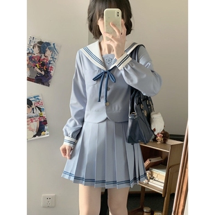 【理泉中】南御社原创jk水手服制服长袖春夏日系校供感套装两件套