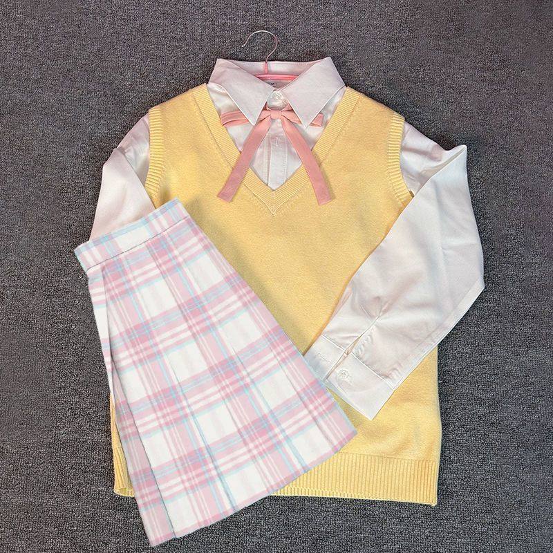 小田町【樱曲之恋】正版JK格裙马甲背心套装学院风校供女秋冬叠穿