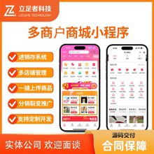 多商户商城小程序二三级分销微商城代理系统微信公众号H5定制开发