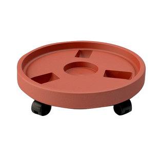 移动花盆托盘塑料加厚带轮底盘底座滚轮万向轮隐形轮盆栽塑料滑轮