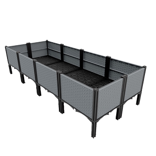 种植箱爬藤架花架支撑杆葡萄架子庭院户外花箱园艺pvc植物固定架