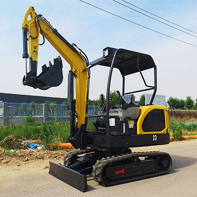 小型迷你挖掘机农用 全新多功能挖土机开沟 微型轮式勾机挖坑3吨4