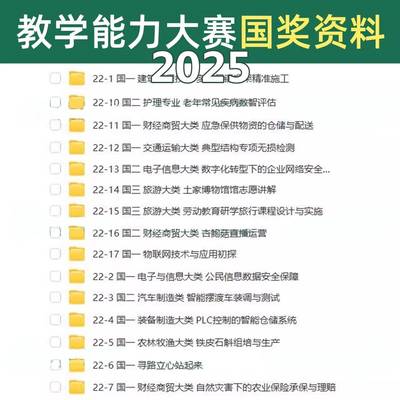 教学能力大赛国奖资料科学实施报告教案部分获奖影片电子版素材
