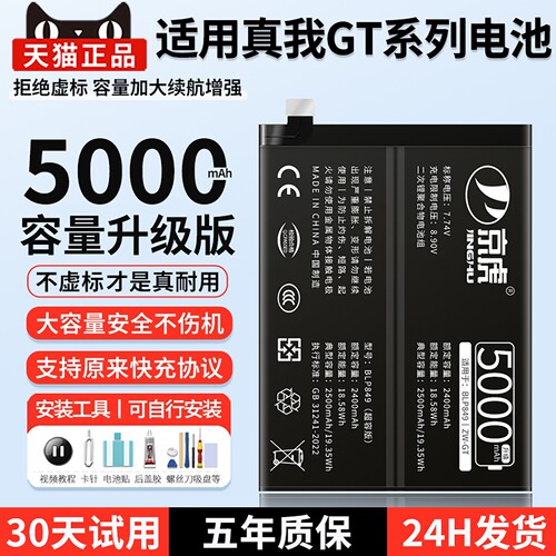 适用真我GT系列大容量电池扩容