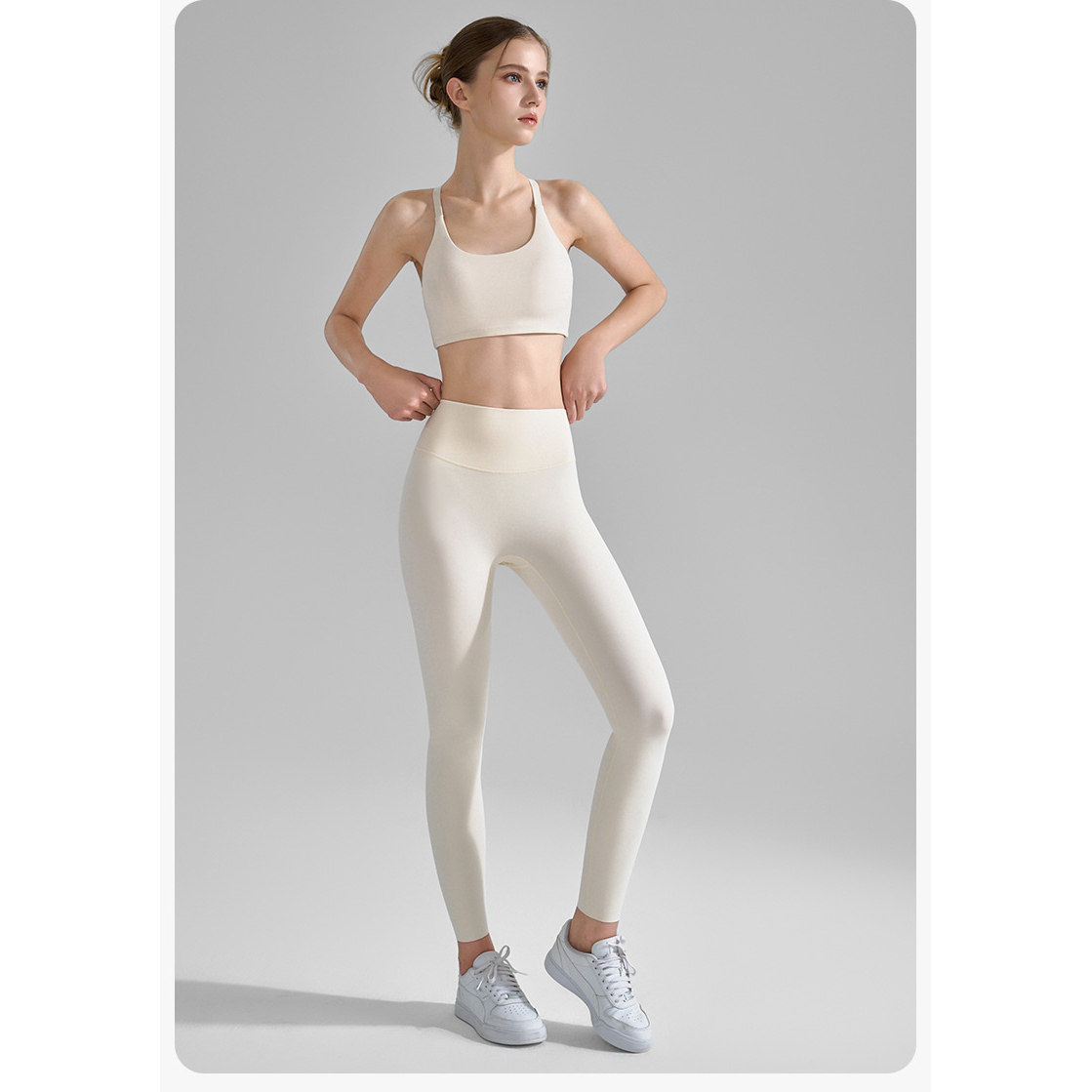 VC/YG 高端健身套装女性感拼色高强度跑步训练速干运动瑜伽服跳操