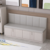 卡座沙发小户型家用软包靠背阳台飘窗柜简约大容量收纳柜实木卡座