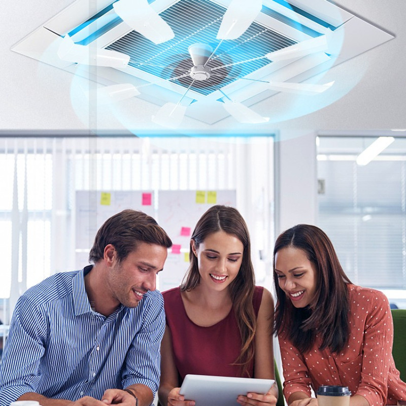 中央空调出风口挡风板天花机防直吹无噪音转导风扇吸顶空调挡风板