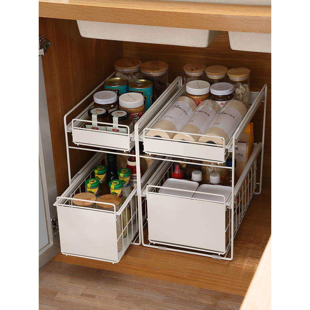 cs厨房置物架台面下水槽储物架橱柜收纳架落地多层浴室台下整理架