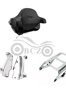 哈雷大滑翔街道滑翔改装CVO后尾箱带快拆尾架套装（加高款）