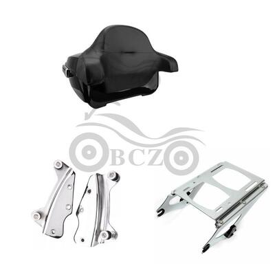 哈雷大滑翔街道滑翔改装CVO后尾箱带快拆尾架套装（加高款）