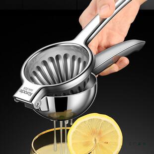 加厚316不锈钢柠檬榨汁器鲜榨水果橙汁挤压榨汁机手动柠檬夹