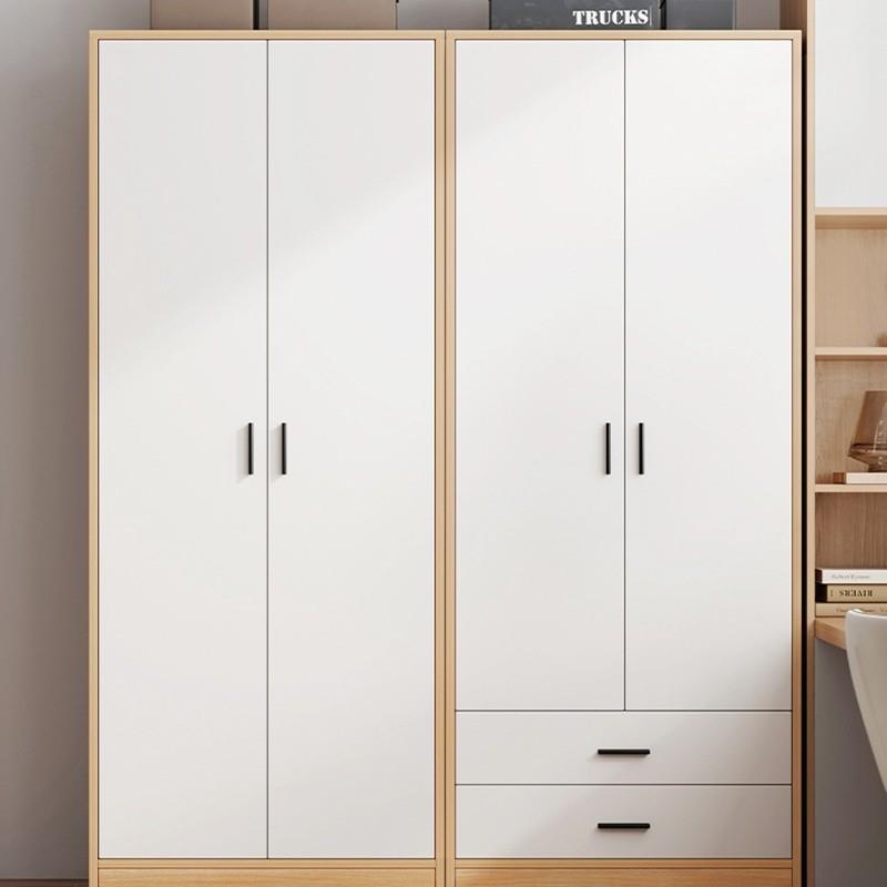 小户型衣柜家用卧室组装经济型柜子仿实木简易出租房衣橱经济款