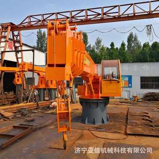 油电混合船用吊机8吨船吊水上吊装用甲板固定式吊车